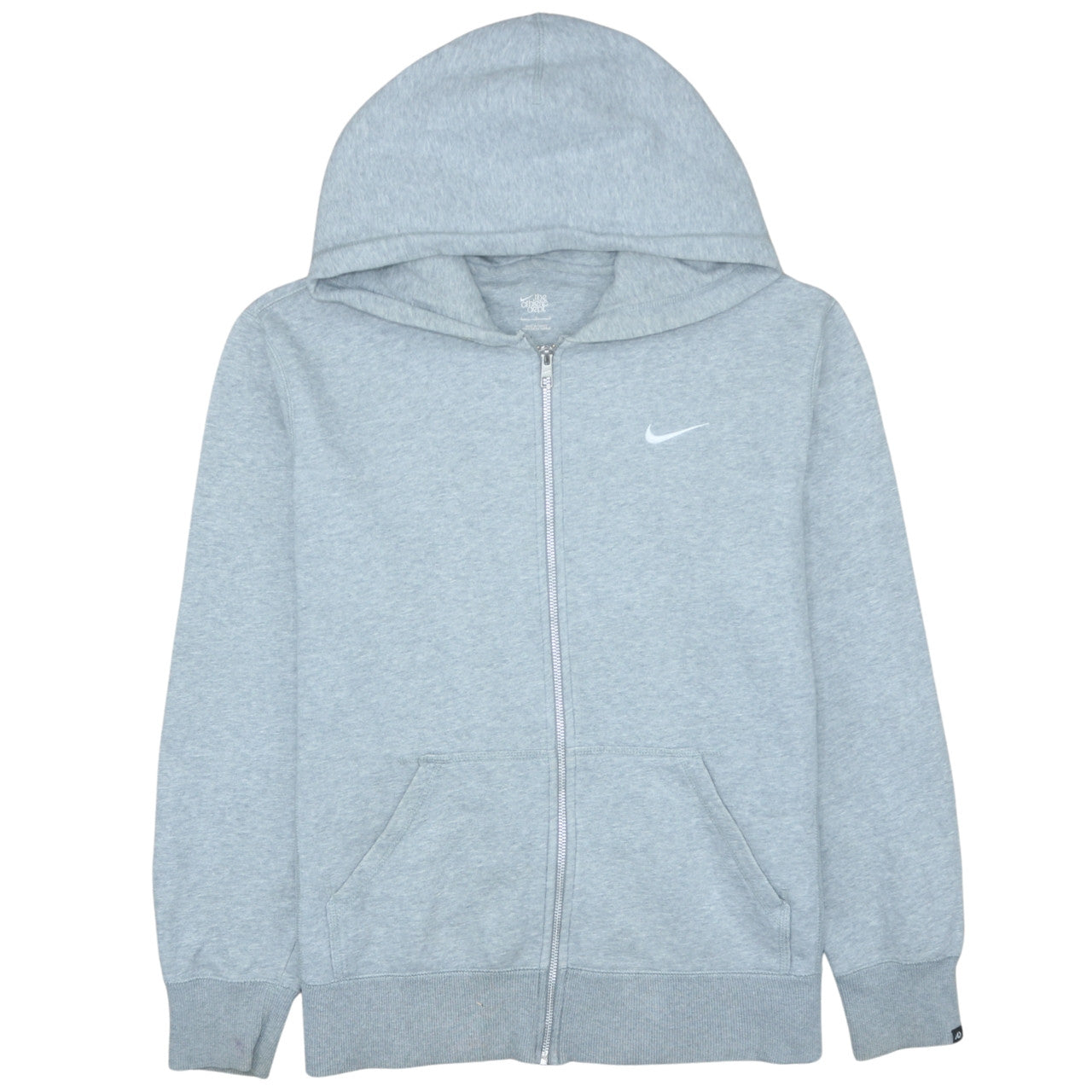 Nike Men's Grey Full Zip Hoodie L Athletic Dept Fleece