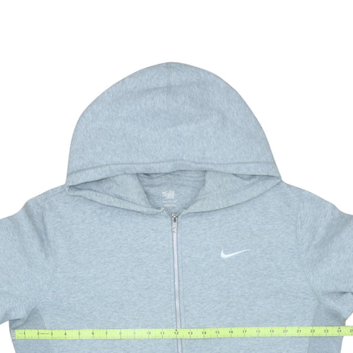Nike Men's Grey Full Zip Hoodie L Athletic Dept Fleece