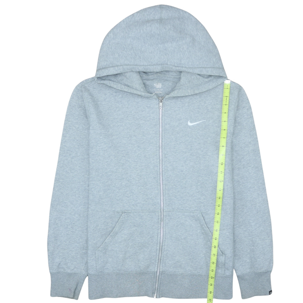 Nike Men's Grey Full Zip Hoodie L Athletic Dept Fleece