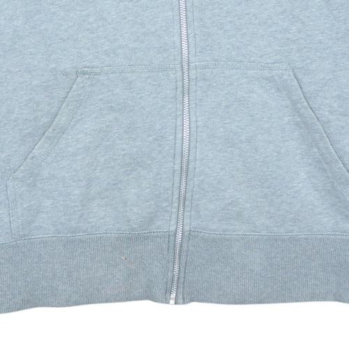 Nike Men's Grey Full Zip Hoodie L Athletic Dept Fleece