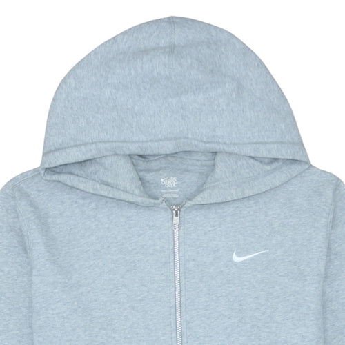 Nike Men's Grey Full Zip Hoodie L Athletic Dept Fleece