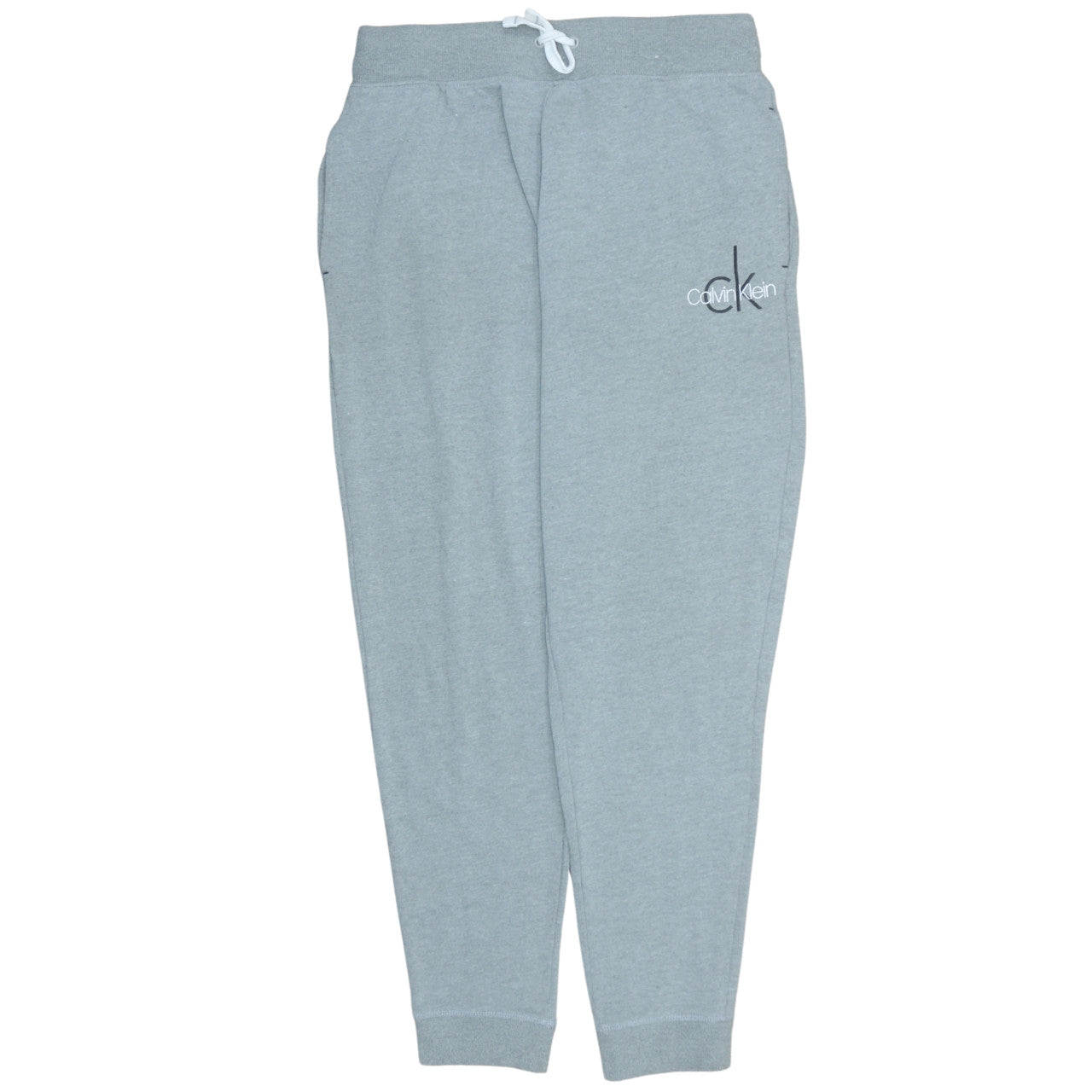 Calvin Klein Men’s Grey Sweatpants M Elastic Waist Tapered Fit