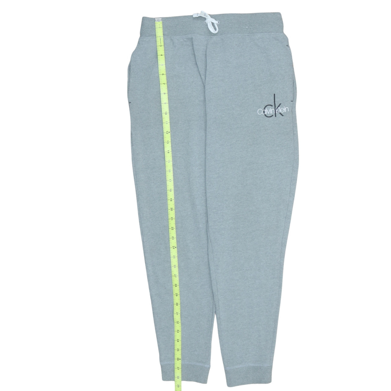 Calvin Klein Men’s Grey Sweatpants M Elastic Waist Tapered Fit