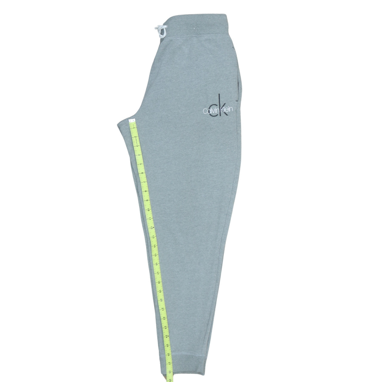 Calvin Klein Men’s Grey Sweatpants M Elastic Waist Tapered Fit