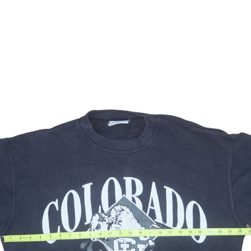 Rawlings Mens Blue Colorado Buffaloes Pullover Sweatshirt M