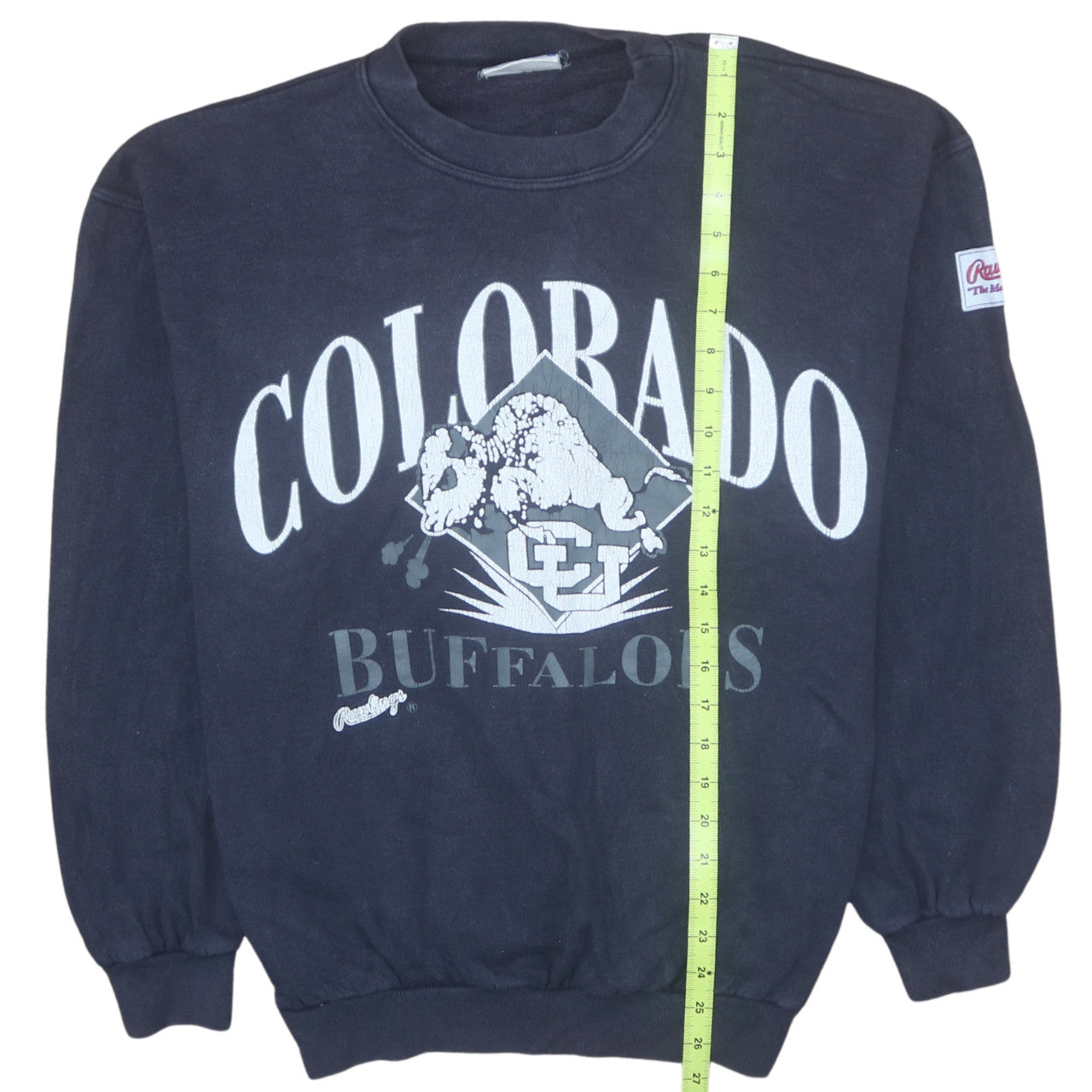 Rawlings Mens Blue Colorado Buffaloes Pullover Sweatshirt M