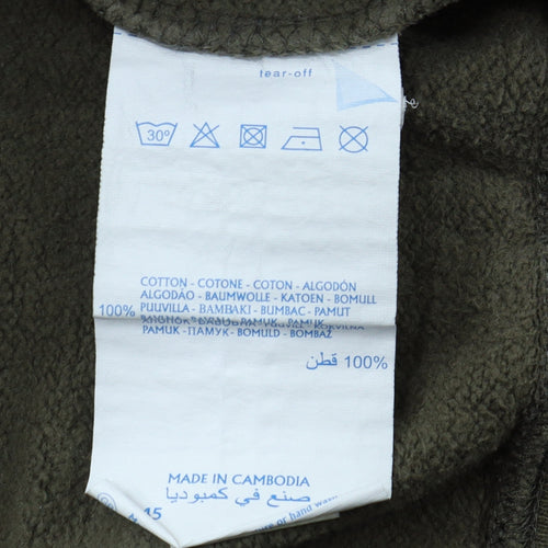 Champion Men's Brown Medium Pullover Hoodie with Logo Print