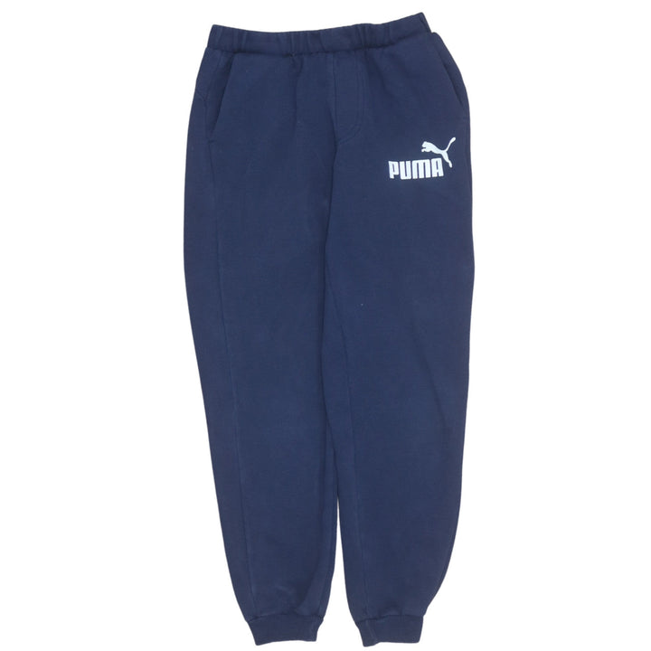 Puma Boys Blue Jogger Sweatpants 11-12 Years Elastic Waist Fleece