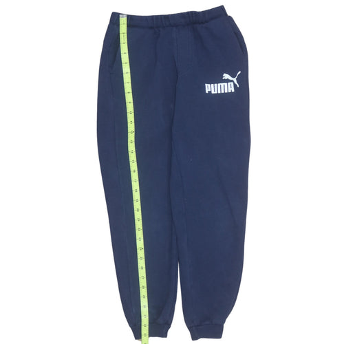 Puma Boys Blue Jogger Sweatpants 11-12 Years Elastic Waist Fleece