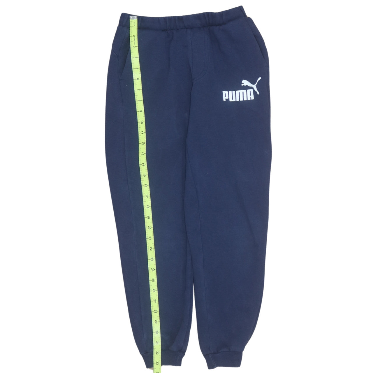 Puma Boys Blue Jogger Sweatpants 11-12 Years Elastic Waist Fleece
