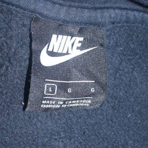 Nike Men's Black Full Zip Hoodie Size L Sports Fleece