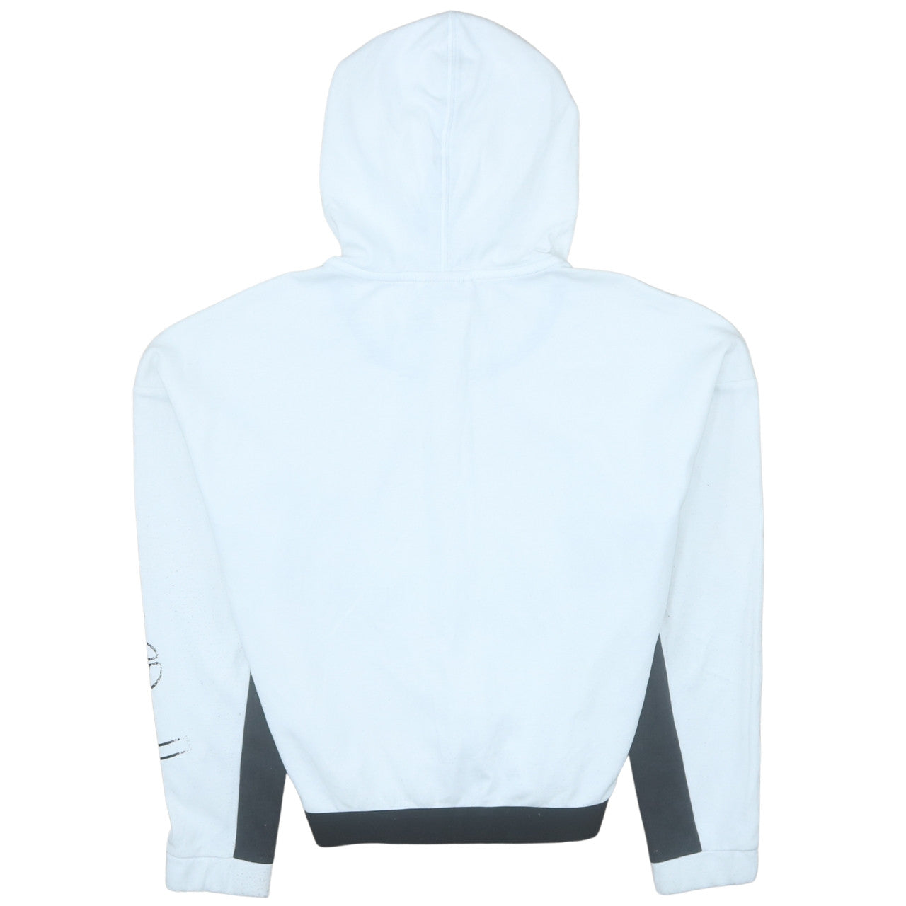 Puma Women White Full Zip Hoodie Sweatshirt Size M Training Logo