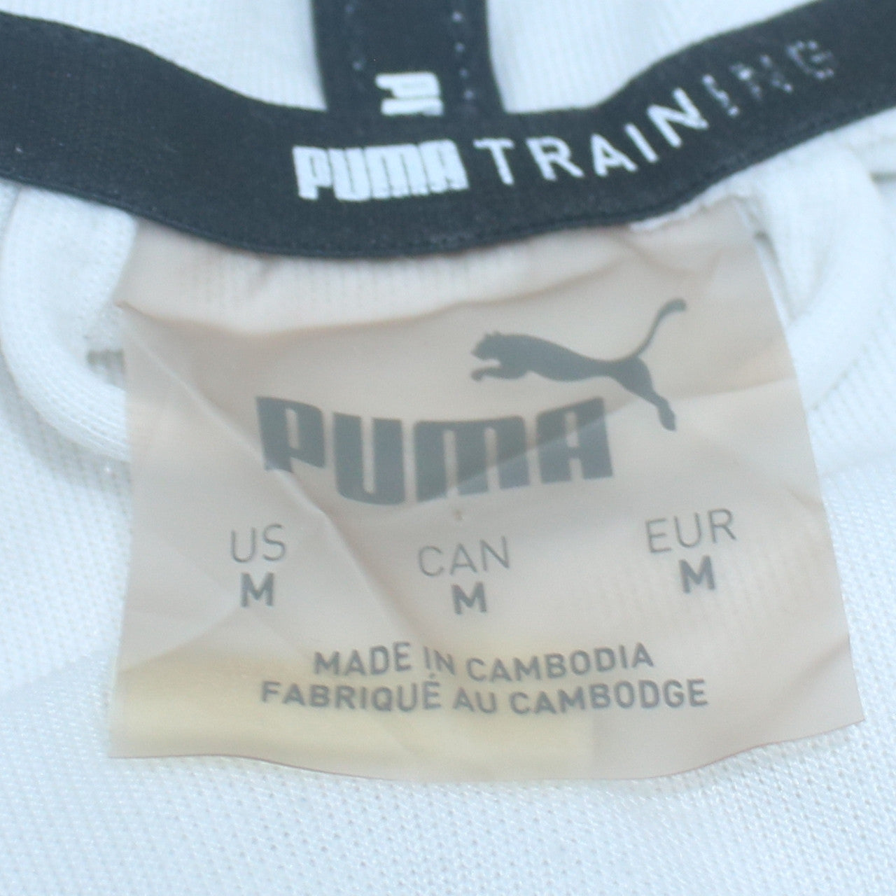 Puma Women White Full Zip Hoodie Sweatshirt Size M Training Logo