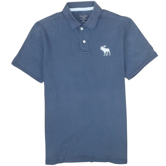 Abercrombie & Fitch Men's Blue XL Polo Shirt Short Sleeve Cotton