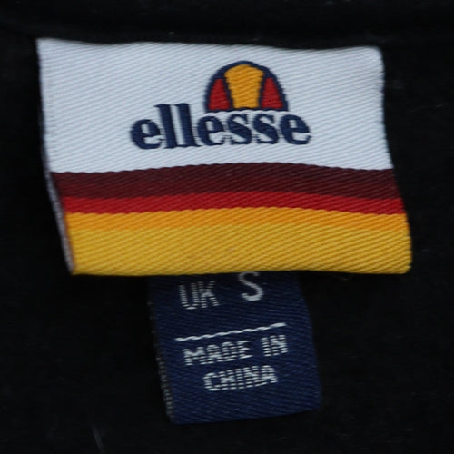 Ellesse Men’s Black Regular Fit Crew Neck Pullover Sweatshirt S