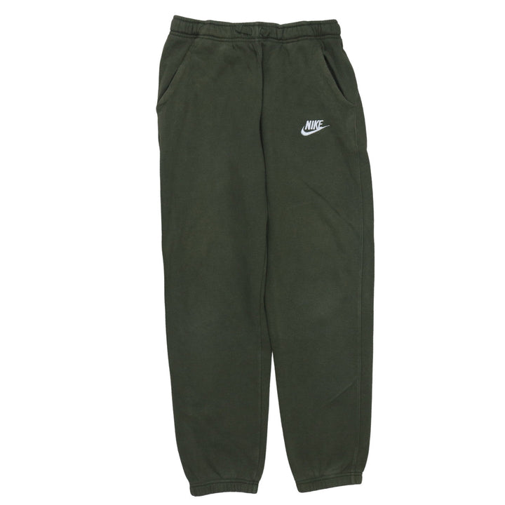 Nike Boys Green Fleece Sweatpants XL 13-15 Years Jogger Trousers