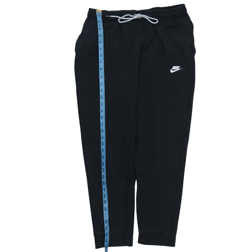 Nike Men's Black Jogger Sweatpants L Cotton Tapered Fit
