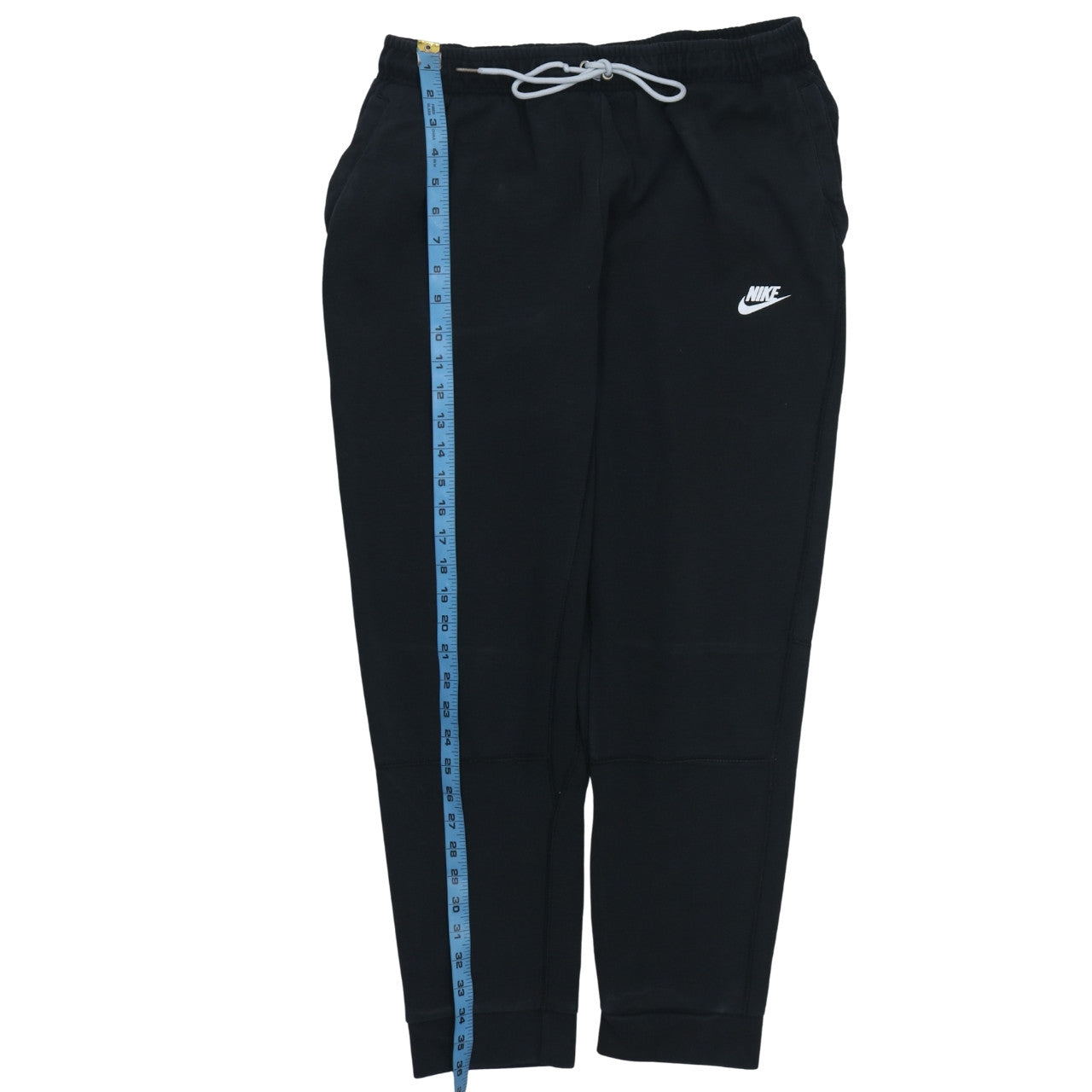 Nike Men's Black Jogger Sweatpants L Cotton Tapered Fit