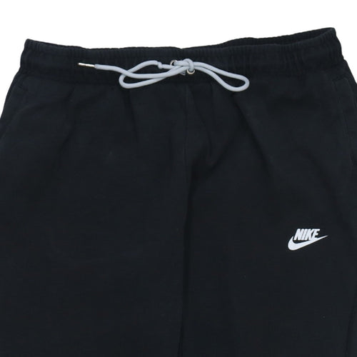 Nike Men's Black Jogger Sweatpants L Cotton Tapered Fit