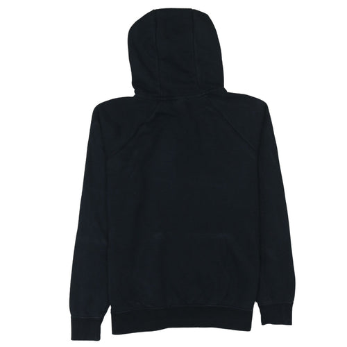Nike Mens Black Pullover Hoodie Medium Logo Fleece Sweatshirt