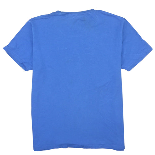 Emporio Armani EA7 Men's Blue L Logo Crew Neck Short Sleeve T-Shirt