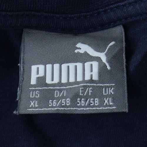 Puma Men's Blue SIF Sports Graphic Print T-Shirt XL