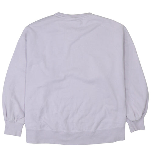 Puma Womens Lilac Crew Neck Pullover Sweatshirt Size L Relaxed Fit