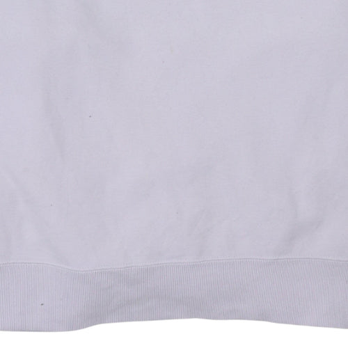 Puma Womens Lilac Crew Neck Pullover Sweatshirt Size L Relaxed Fit