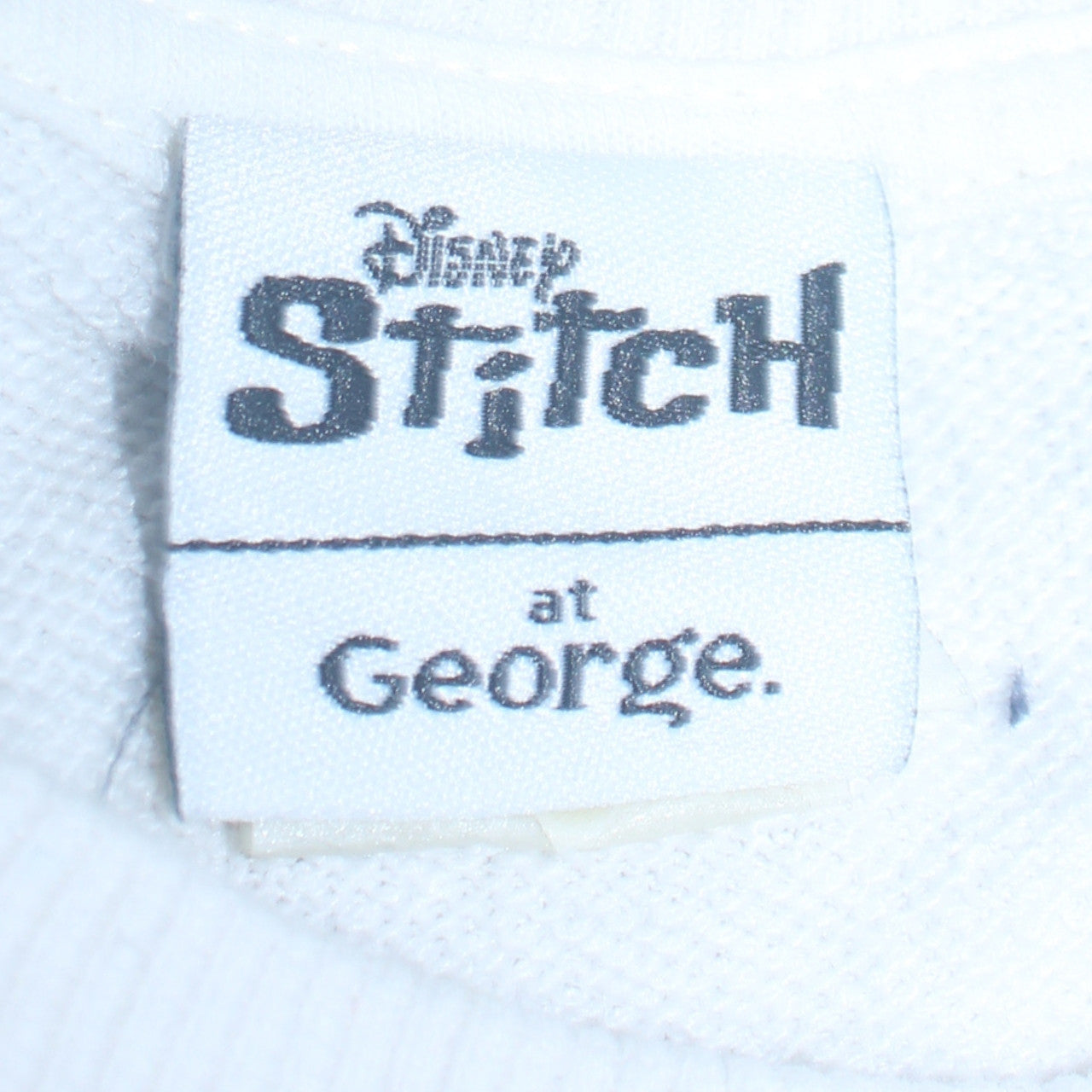 Disney Stitch at George Women’s White Purple Pullover Sweatshirt Size 8-10