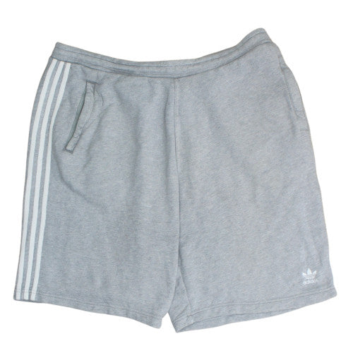 Adidas Men's Grey XL Sweat Shorts with Striped Detail