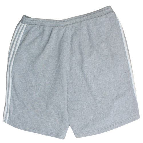 Adidas Men's Grey XL Sweat Shorts with Striped Detail