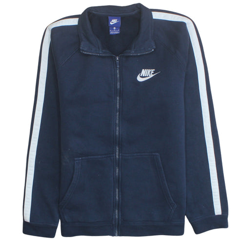 Nike Men's Blue Full Zip Fleece Sweatshirt Medium Sportswear