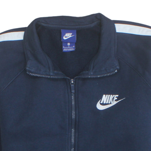 Nike Men's Blue Full Zip Fleece Sweatshirt Medium Sportswear
