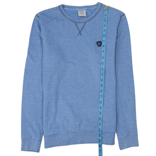 883 Police Men's Blue Cotton Crew Neck Pullover Sweatshirt Size L