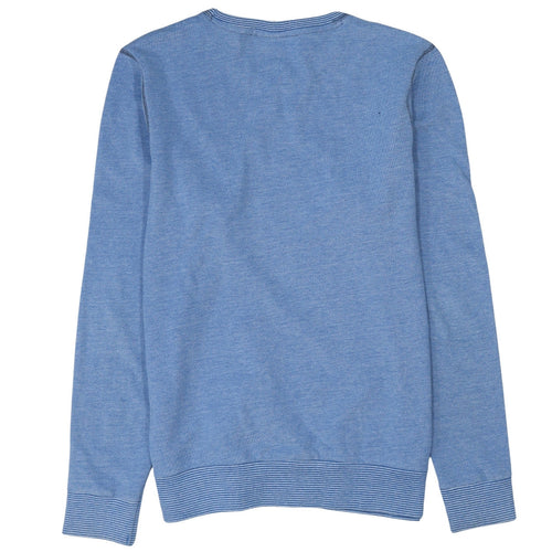883 Police Men's Blue Cotton Crew Neck Pullover Sweatshirt Size L