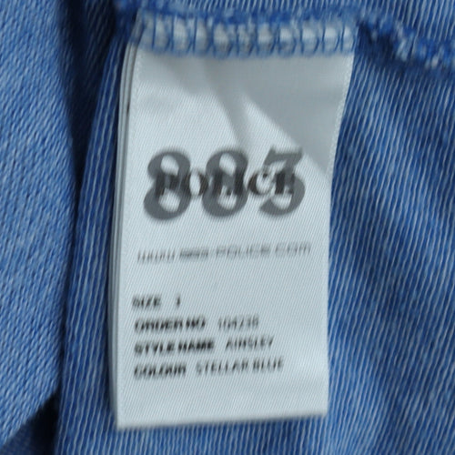 883 Police Men's Blue Cotton Crew Neck Pullover Sweatshirt Size L