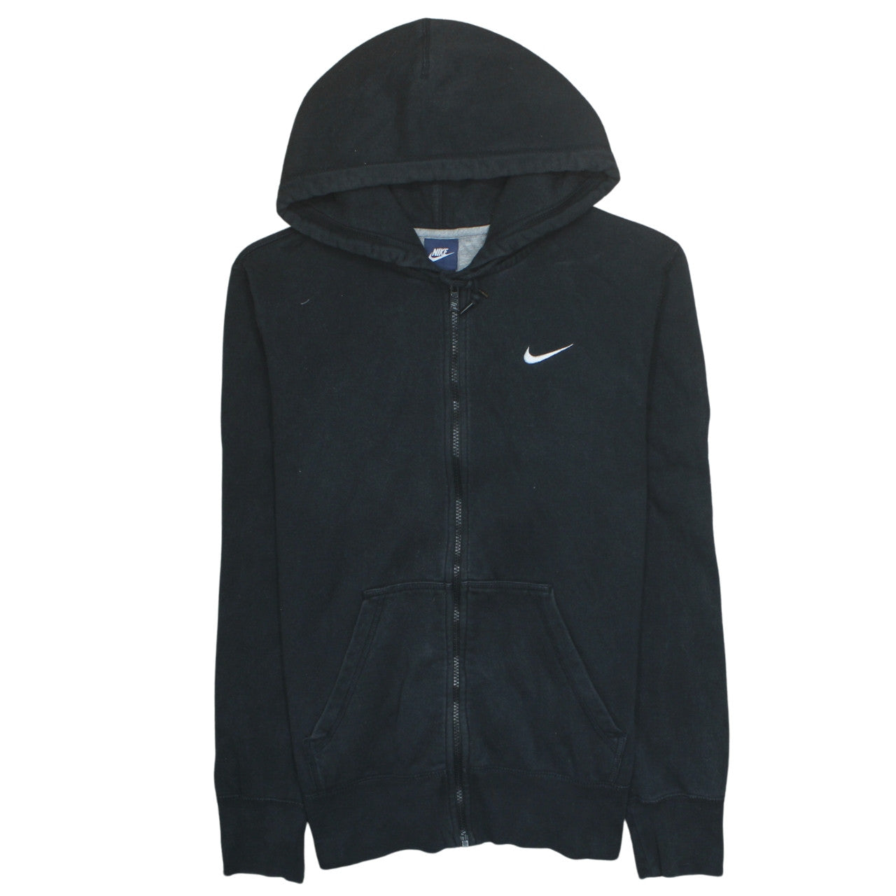Nike Men's Black Full Zip Hoodie L Regular Fit Fleece Sweatshirt