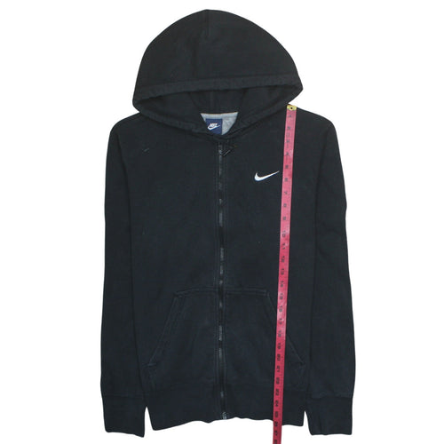 Nike Men's Black Full Zip Hoodie L Regular Fit Fleece Sweatshirt