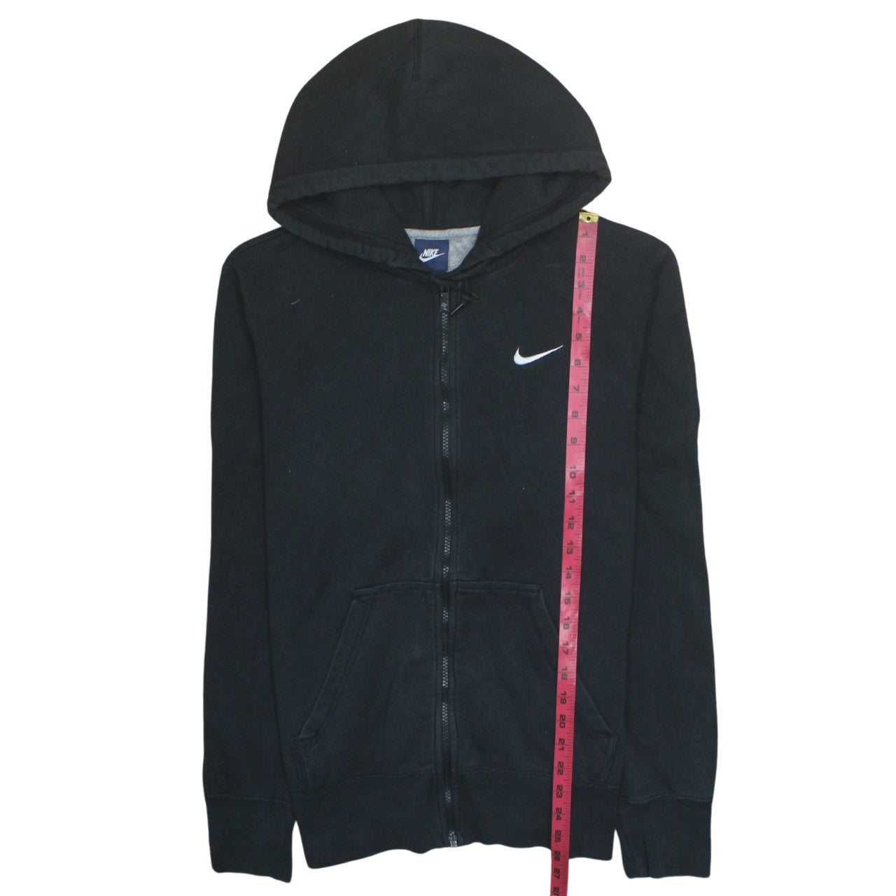 Nike Men's Black Full Zip Hoodie L Regular Fit Fleece Sweatshirt