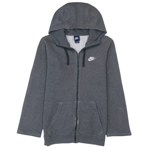 Nike Men's Grey Full Zip Hoodie Small Fleece Sportswear