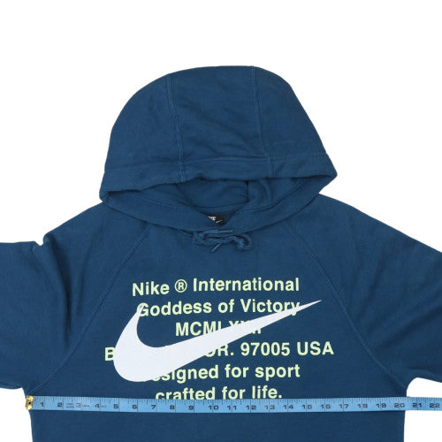 Nike Men's Blue Pullover Hoodie Small Regular Fit Fleece Sweatshirt