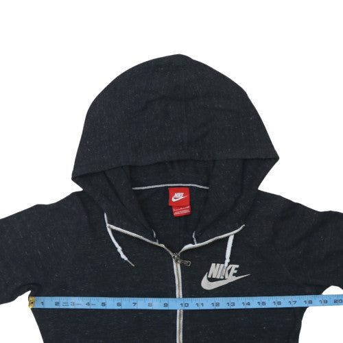Nike Men's Black Small Full Zip Hoodie Cotton Blend