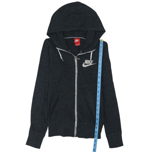 Nike Men's Black Small Full Zip Hoodie Cotton Blend