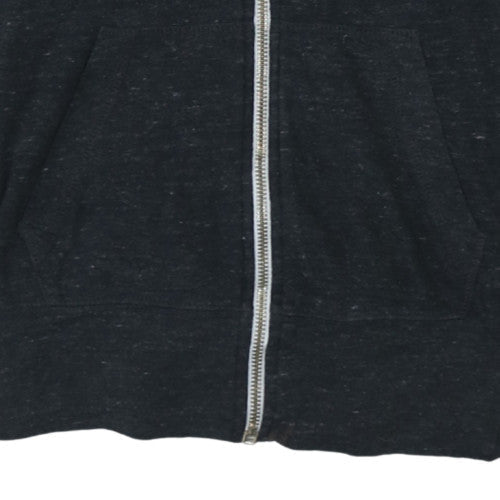 Nike Men's Black Small Full Zip Hoodie Cotton Blend