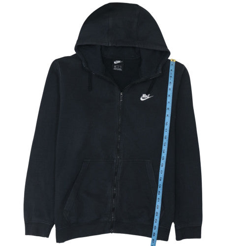 Nike Men's Black XL Full Zip Hoodie Fleece Sweatshirt