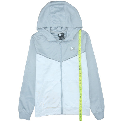 Nike Boys Light Blue Full Zip Hoodie XL 158-170cm Polyester Blend