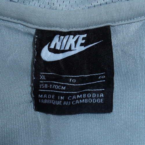 Nike Boys Light Blue Full Zip Hoodie XL 158-170cm Polyester Blend