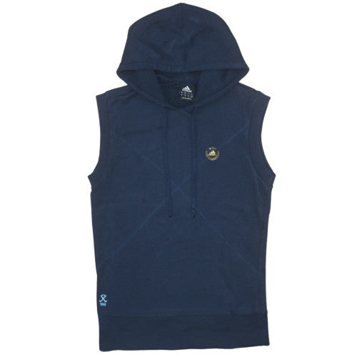 Adidas Men's Blue Sleeveless Hoodie Vest Small Sports Gym
