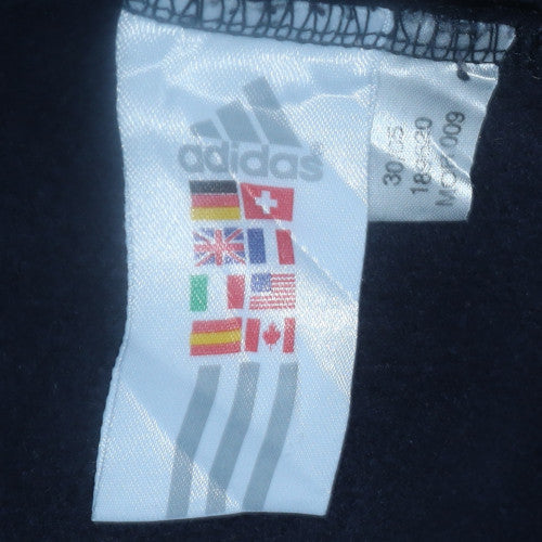 Adidas Womens Navy Pink Full Zip Paris Rugby Hoodie Size L