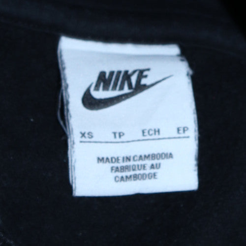 Nike Men's Black XS Pullover Fleece Hoodie with Logo